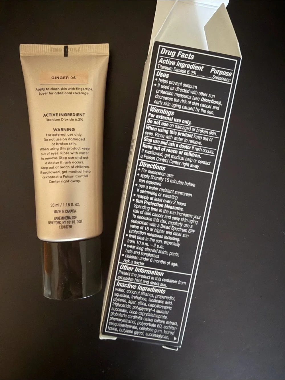 bareMinerals Complexion Rescue Tinted Moisturizer for Face SPF 30 GINGER
